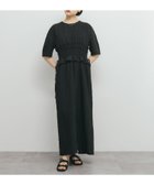 【ケービーエフ/KBF / URBAN RESEARCH】のフリルシャーリングドッキングワンピース BLACK|ID: prp329100004682040 ipo3291000000033814779