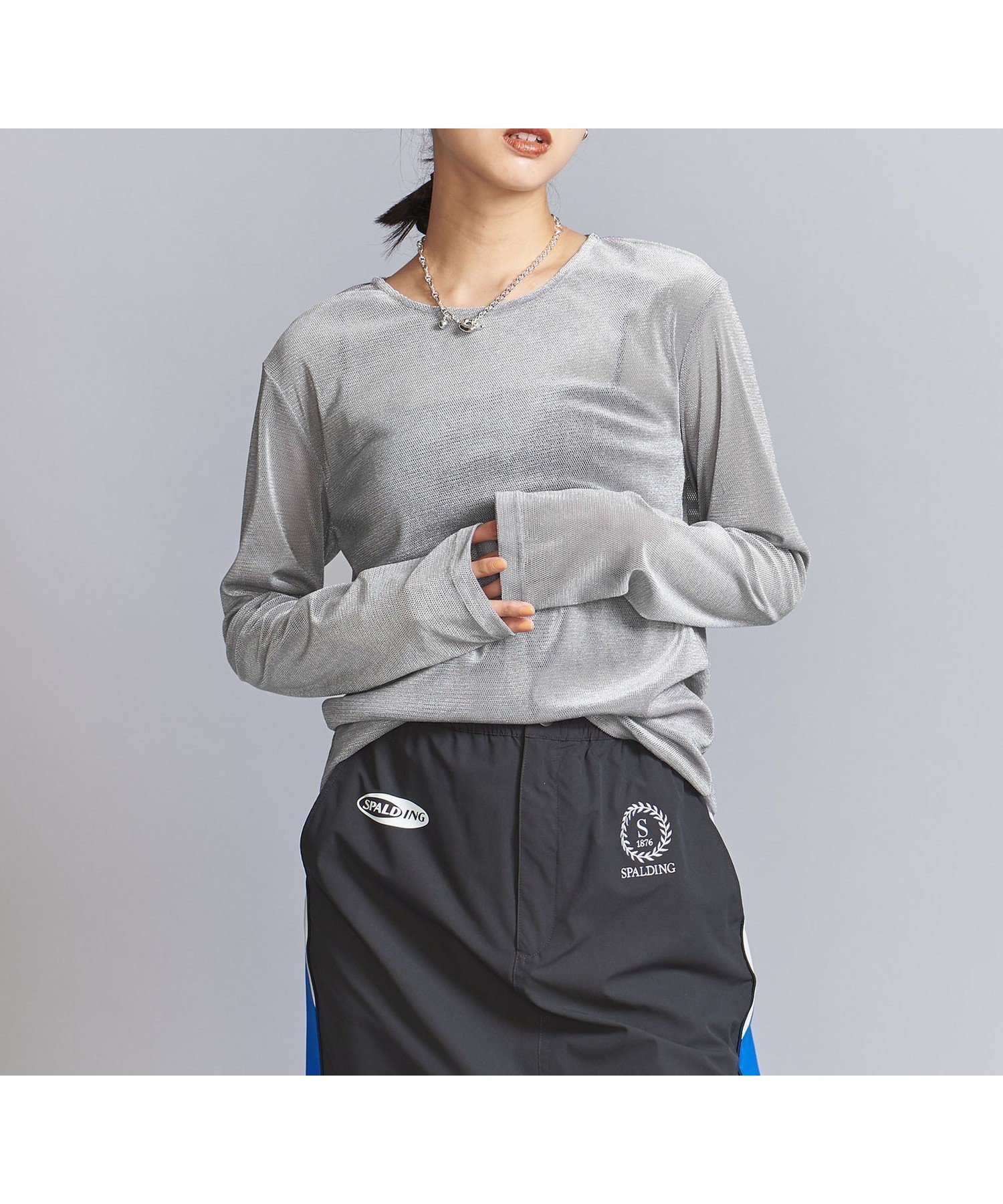 【ユナイテッドアローズ/UNITED ARROWS】のメッシュベロア カットソー トップス 人気、トレンドファッション・服の通販 founy(ファニー) 　ファッション　Fashion　レディースファッション　Fashion for Women　トップス・カットソー　Cut & Sew Tops　カットソー・ベーシックTシャツ　Cut-and-Sewn Tops / Stretch Tees & Basics　ベロアトップス　Velour Tops / Velvet-Look Items　インナー　Innerwear　秋　Autumn　カットソー　Cut and Sewn Top　シアー　Sheer, See-Through　シンプル　Simple, Minimal　ジャケット　Jacket, Outerwear　スリーブ　Sleeve, Long Sleeve / Short Sleeve　デニム　Denim, Jeans Material　ハーフ　Half, Half-Length　ベロア　Velour, Soft Velvet　メッシュ　Mesh, Net Fabric　ロング　Long, Long-Length　アウトレット　Outlet / Clearance　おすすめ　Recommended / Our Picks　 other-1|ID: prp329100004682042 ipo3291000000034184073