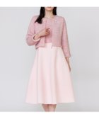 【マーリエ ル カセット/Maglie le cassetto】の《フランドル45周年限定コレクション》シャギーラメドッキングワンピース《M Maglie le cassetto》 人気、トレンドファッション・服の通販 founy(ファニー) ファッション Fashion レディースファッション Fashion for Women ワンピース Dresses コレクション Collection, Seasonal Line 切替 Switching, Contrast Panel ジャカード／ジャガード Jacquard, Woven Pattern ジャケット Jacket, Outerwear スマート Smart, Elegant ドッキング Docking, Mixed Material フィット Fit, Slim Fit フレア Flare, Flared おすすめ Recommended / Our Picks thumbnail ピンク|ID: prp329100004682136 ipo3291000000033881365