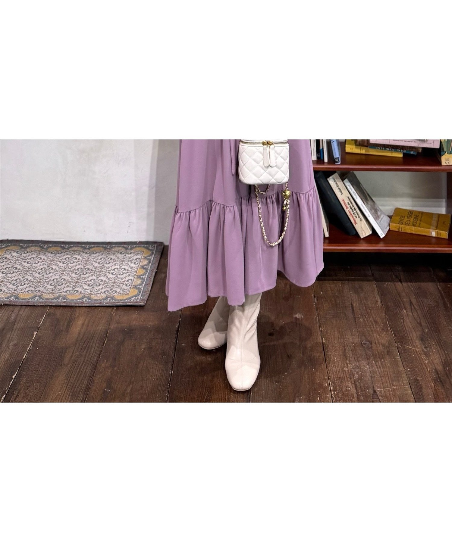 【クリア/clear】のウエストリボン裾切替長袖ロングワンピース 人気、トレンドファッション・服の通販 founy(ファニー) 　ファッション　Fashion　レディースファッション　Fashion for Women　ワンピース　Dresses　シャーリング　Shirring, Ruched　フリル　Frill, Ruffle　リボン　Ribbon, Bow　ロング　Long, Long-Length　切替　Switching, Contrast Panel　長袖　Long Sleeve, Full Sleeve　 other-1|ID: prp329100004682143 ipo3291000000033968115