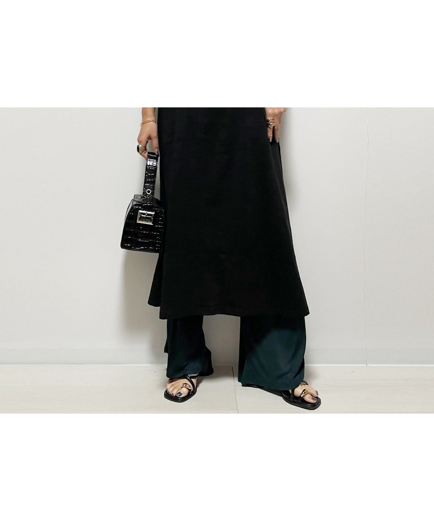 【リラクロ/relaclo】のmitis/マーセライズ加工 肩タックマキシワンピース インテリア・キッズ・メンズ・レディースファッション・服の通販 founy(ファニー) 　ファッション　Fashion　レディースファッション　Fashion for Women　ワンピース　Dresses　マキシ丈ワンピース・ロングドレス　Maxi Dresses / Long One-Pieces　シンプル　Simple, Minimal　マキシ　Maxi, Full Length　リゾート　Resort, Vacation Style　リラックス　Relax, Relaxed Fit　ブラック|ID: prp329100004682155 ipo3291000000033815339