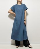 【リラクロ/relaclo】のmitis/マーセライズ加工 肩タックマキシワンピース ブルー|ID: prp329100004682155 ipo3291000000033815341