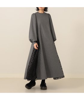 【カロリナ グレイサー/CAROLINA GLASER】の【9/11 9 59までポイント10倍】サイド異素材切り替え カットソーワンピース 体型カバー 学校行事 ロング丈 人気、トレンドファッション・服の通販 founy(ファニー) ファッション Fashion レディースファッション Fashion for Women ワンピース Dresses スニーカー Sneakers, Trainers スリット Slit, Slit Detail スリーブ Sleeve, Long Sleeve / Short Sleeve ロング Long, Long-Length |ID:prp329100004682178