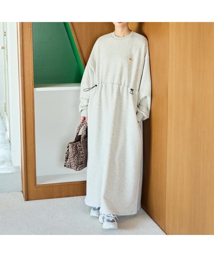 【フリークスストア/FREAK'S STORE】の別注 裏起毛 ウエスト ドローコード ワンピース【限定展開】 25AW インテリア・キッズ・メンズ・レディースファッション・服の通販 founy(ファニー) 　ファッション　Fashion　レディースファッション　Fashion for Women　ワンピース　Dresses　2025年　2025　2025-2026秋冬・A/W　Autumn/Winter 2025–26 AW25–26　スペシャル　Special, Limited Edition　ドローコード　Drawcord, Drawstring Cord　別注　Limited Edition, Custom Order　ライトグレー|ID: prp329100004682180 ipo3291000000034622460