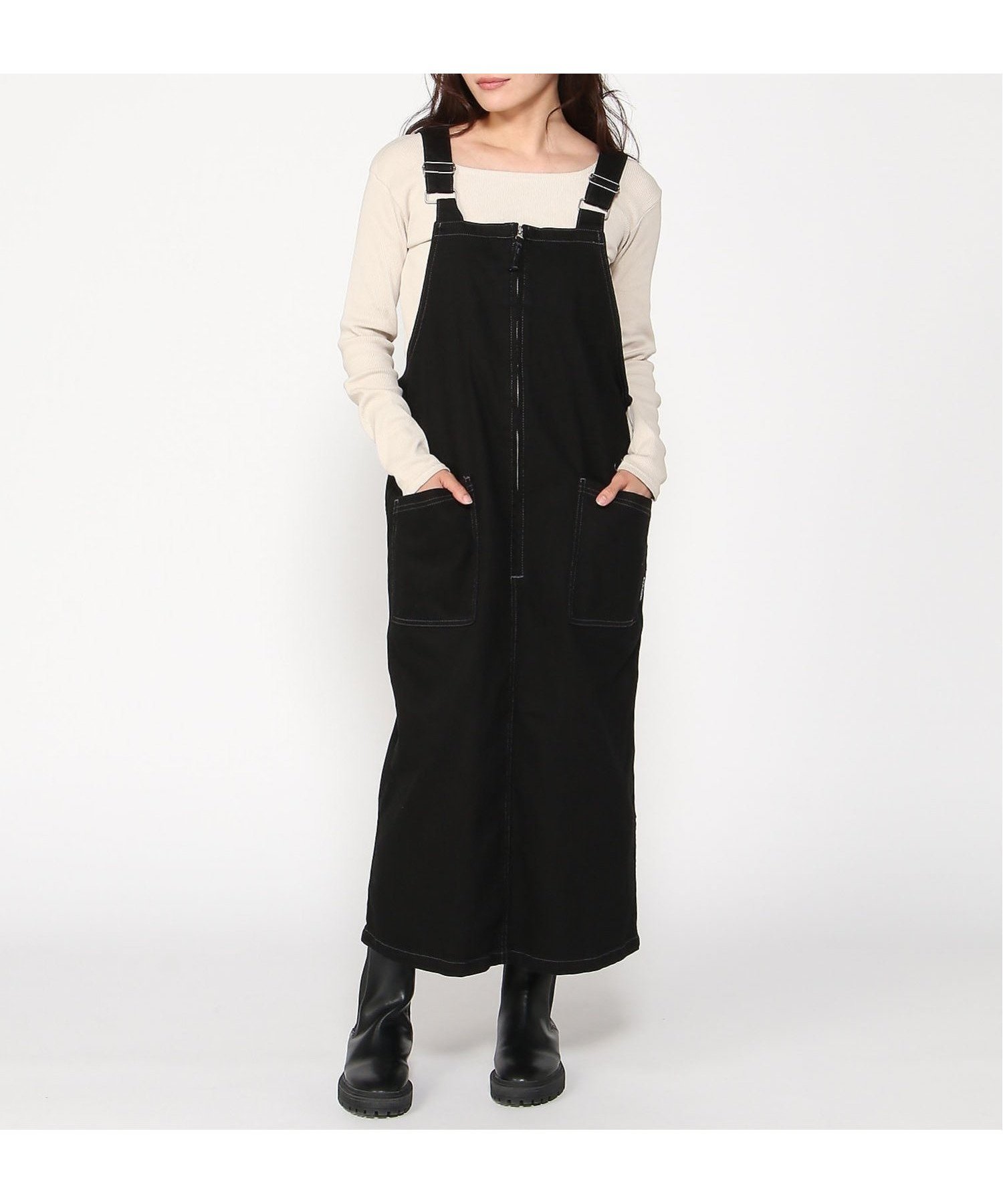 【ジムマスター/gym master / MEN】のgym master/10ozストレッチカツラギジャンバースカート インテリア・キッズ・メンズ・レディースファッション・服の通販 founy(ファニー) 　ファッション　Fashion　メンズファッション　Fashion for Men　アウトドア　Outdoor Clothing　インディゴ　Indigo Denim　クラシカル　Classical, Vintage-Inspired　ショルダー　Shoulder, Shoulder Strap　ストレッチ　Stretch, Stretchy Fabric　スポーツ　Sports, Activewear　スリット　Slit, Slit Detail　ツイル　Twist, Twisted Detail　デニム　Denim, Jeans Material　パッチ　Patch, Appliqué　フロント　Front, Front Design　ポケット　Pocket, Pocket Detail　楽ちん　Easy Fit, Comfortable　ブラック|ID: prp329100004682189 ipo3291000000033815483
