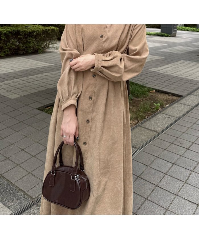 【クリア/clear】の細コーデュロイVネック長袖ワンピース インテリア・キッズ・メンズ・レディースファッション・服の通販 founy(ファニー) https://founy.com/ ファッション Fashion レディースファッション Fashion for Women ワンピース Dresses コーデュロイ Corduroy, Cord Fabric 秋 Autumn 長袖 Long Sleeve, Full Sleeve |ID: prp329100004682198 ipo3291000000033895086