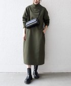 【シップス フォー ウィメン/SHIPS】の《追加 》SHIPS any 洗濯機可能 裏起毛 リブ ハイネック ワンピース オリーブ|ID: prp329100004682209 ipo3291000000034770068