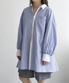 【ヴァンス エクスチェンジ/VENCE EXCHANGE】のシャツワンピース 人気、トレンドファッション・服の通販 founy(ファニー) ファッション Fashion レディースファッション Fashion for Women ワンピース Dresses シャツワンピース / 1枚で着映えコーデ Shirt Dresses おすすめ Recommended / Our Picks ギャザー Gathered, Ruffled シンプル Simple, Minimal ストライプ Stripe, Striped Pattern デニム Denim, Jeans Material パターン Pattern, Design Print 無地 Plain, Solid Color |ID:prp329100004682213
