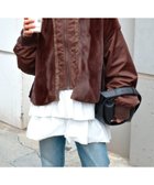 【チャオパニックティピー/CIAOPANIC TYPY】の【etsinta】ファー切替ショートスタンドジャケット/WEB限定カラーあり ブラウン|ID: prp329100004682227 ipo3291000000034493928