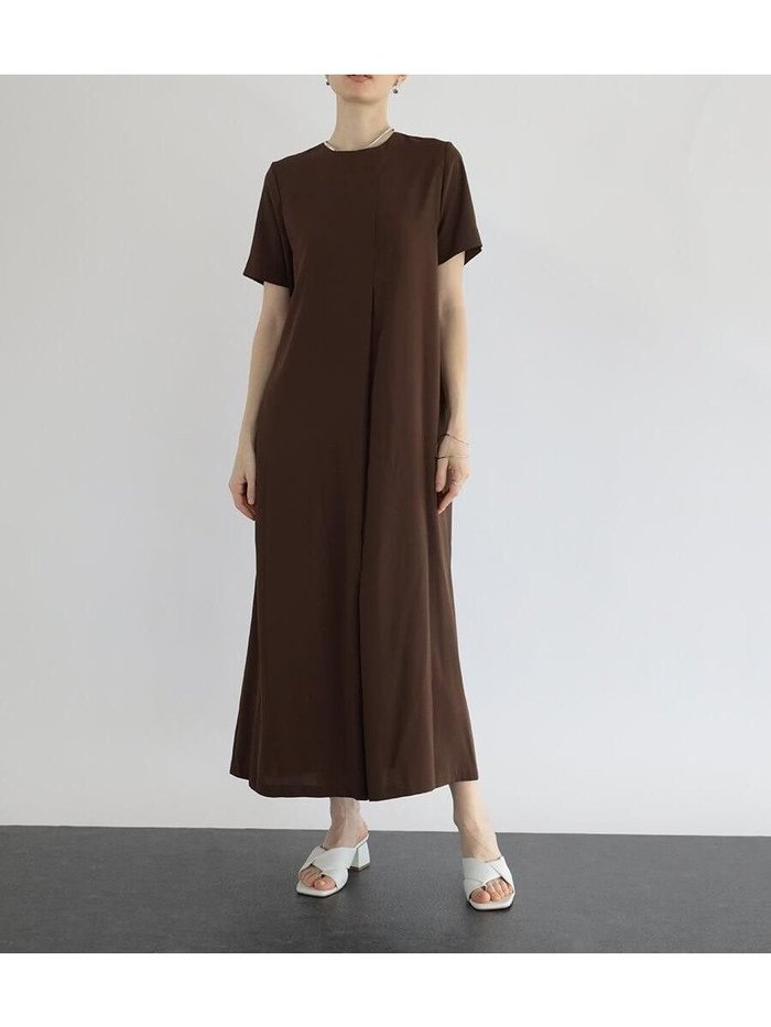 【ラシュッド/LASUD】のバックジップタックロングワンピース インテリア・キッズ・メンズ・レディースファッション・服の通販 founy(ファニー) https://founy.com/ ファッション Fashion レディースファッション Fashion for Women ワンピース Dresses シンプル Simple, Minimal ドレープ Drape, Draping Fabric リボン Ribbon, Bow おすすめ Recommended / Our Picks エレガント 上品 Elegant |ID: prp329100004682236 ipo3291000000033992202