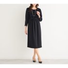 【ピサーノ/PISANO】の【接触冷感・紫外線防止・防シワ】ラウンドネック・ジャカード配色ドレス 人気、トレンドファッション・服の通販 founy(ファニー) ファッション Fashion レディースファッション Fashion for Women ワンピース Dresses フォーマル・パーティードレス・結婚式用ドレス Elegant & Casual Dresses ギャザー Gathered, Ruffled ジャカード／ジャガード Jacquard, Woven Pattern ジャケット Jacket, Outerwear ツイード／ツィード Choker, Choker Necklace ドレス Dress, One-Piece バランス Balance, Style Balance ラウンド Round, Round Neck リーフ Leaf, Botanical Leaf エレガント 上品 Elegant セレモニー Ceremony thumbnail ブラック|ID: prp329100004682253 ipo3291000000033815757