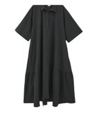 【ガレージ オブ グッド クロージング/GARAGE OF GOOD CLOTHING】の無地アシンメトリー7分袖ワンピース 人気、トレンドファッション・服の通販 founy(ファニー) ファッション Fashion レディースファッション Fashion for Women ワンピース Dresses おすすめ Recommended / Our Picks アシンメトリー Asymmetrical Style ギャザー Gathered, Ruffled フレア Flare, Flared ポケット Pocket, Pocket Detail ロング Long, Long-Length 無地 Plain, Solid Color thumbnail ブラック|ID: prp329100004682255 ipo3291000000033815766