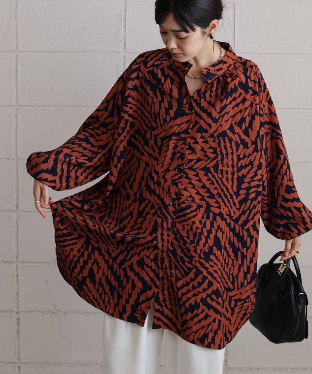 【バブ ブージュルード/Bab Bou Jeloud】のアソート柄チュニック 人気、トレンドファッション・服の通販 founy(ファニー) 　ファッション　Fashion　レディースファッション　Fashion for Women　トップス・カットソー　Cut & Sew Tops　おすすめ　Recommended / Our Picks　とろみ　Fluid, Flowy Fabric　チュニック　Tunic, Long Top　再入荷　Restock / Back in Stock　羽織　Haori, Light Jacket　 other-1|ID: prp329100004682275 ipo3291000000033815835