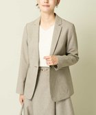 【アー ヴェー ヴェー/a.v.v】の【洗える/イージーケア/毛玉になりにくい/ストレッチ/吸水速乾】ツイード調テーラードジャケット ベージュ|ID: prp329100004682276 ipo3291000000034385906