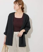【ジャーナルスタンダード レリューム/JOURNAL STANDARD relume】のリネンミックスノーカラージャケット ブラック|ID: prp329100004682316 ipo3291000000033898474