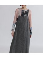 【ラシュッド/LASUD】のハーフジップデニムジャンパースカート 人気、トレンドファッション・服の通販 founy(ファニー) ファッション Fashion レディースファッション Fashion for Women スカート Skirts インナー Innerwear センター Center, Center Line デニム Denim, Jeans Material トレンド Trend, Trending Now フロント Front, Front Design 今季 This Season, Current Season thumbnail チャコールグレー|ID: prp329100004682335 ipo3291000000033954042