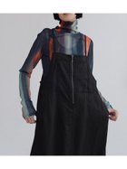 【ラシュッド/LASUD】のハーフジップデニムジャンパースカート 人気、トレンドファッション・服の通販 founy(ファニー) ファッション Fashion レディースファッション Fashion for Women スカート Skirts インナー Innerwear センター Center, Center Line デニム Denim, Jeans Material トレンド Trend, Trending Now フロント Front, Front Design 今季 This Season, Current Season thumbnail ブラック|ID: prp329100004682335 ipo3291000000033954044