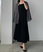 【ジュノア/JUNOAH】のLouere ダブルストラップフレアキャミワンピース ブラック|ID: prp329100004682348 ipo3291000000033992470