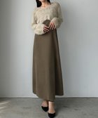 【ジュノア/JUNOAH】のLouere ャギーショートニット+セミフレアキャミワンピースSET グレージュ|ID: prp329100004682351 ipo3291000000034659879