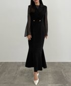 【ジュノア/JUNOAH】のCENEA シアートップス+テーラードマーメイドジャンパースカートset ブラック|ID: prp329100004682353 ipo3291000000034128523