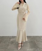 【ジュノア/JUNOAH】のCENEA シアートップス+テーラードマーメイドジャンパースカートset アイボリー|ID: prp329100004682353 ipo3291000000034128525