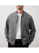 【バナナリパブリック ファクトリーストア/BANANA REPUBLIC FACTORY STORE】のBANANA REPUBLIC FACTORY STORE ヴィーガンスエード ボンバー ジャケット CHARCOAL|ID: prp329100004682356 ipo3291000000034499391