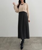 【ジュノア/JUNOAH】のCENEA シャギーショートニット+釦スリットキャミワンピース(裏地なし)set 人気、トレンドファッション・服の通販 founy(ファニー) ファッション Fashion レディースファッション Fashion for Women ワンピース Dresses キャミソールワンピース Camisole Dresses thumbnail ダークグレー|ID: prp329100004682358 ipo3291000000033886027