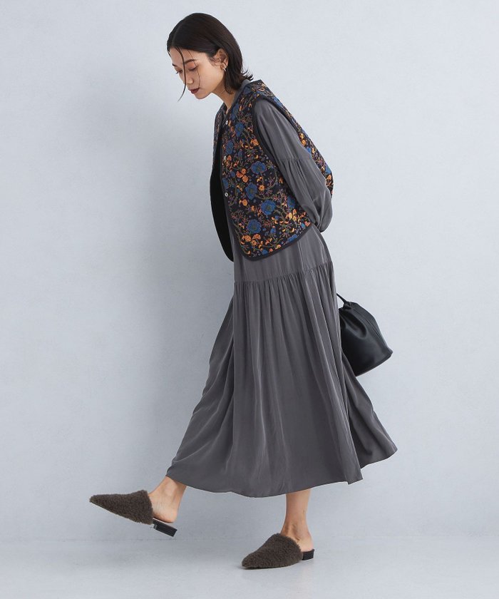【ユナイテッドアローズ/UNITED ARROWS】のフィブリル ティアード ワンピース インテリア・キッズ・メンズ・レディースファッション・服の通販 founy(ファニー) https://founy.com/ ファッション Fashion レディースファッション Fashion for Women ワンピース Dresses ギャザー Gathered, Ruffled ティアード Tiered, Tiered Style ティアードワンピース Tiered Dress, Flared Dress デニム Denim, Jeans Material バランス Balance, Style Balance フェミニン Feminine, Girly ヴィンテージ Vintage Style 冬 Winter / This Winter 秋 Autumn |ID: prp329100004682372 ipo3291000000033816239