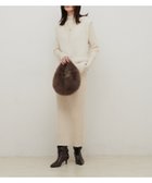 【ラルタ/LARUTA】の選べるリブニットワンピース×フェザーベストセット オフホワイト|ID: prp329100004682373 ipo3291000000034786598