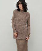 【ラルタ/LARUTA】の選べるリブニットワンピース×フェザーベストセット グレイッシュベージュ|ID: prp329100004682373 ipo3291000000035020184