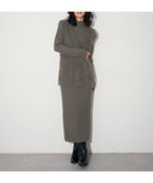 【ラルタ/LARUTA】の選べるリブニットワンピース×フェザーベストセット チャコールグレー|ID: prp329100004682373 ipo3291000000035152723