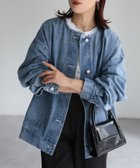 【リベリー/Riberry】のノーカラーデニムカバーオールジャケット 人気、トレンドファッション・服の通販 founy(ファニー) ファッション Fashion レディースファッション Fashion for Women アウター Coat / Outerwear Collection レディースジャケット・軽アウター Jackets おすすめ Recommended / Our Picks ジャケット Jacket, Outerwear スウェット / スエット Sweatshirt, Sweatwear セットアップ Set-Up, Coordinated Outfit デニム Denim, Jeans Material トレンド Trend, Trending Now ポケット Pocket, Pocket Detail ロング Long, Long-Length 冬 Winter / This Winter 定番 Standard, Basic Item 春 Spring 秋 Autumn thumbnail ライトブルー|ID: prp329100004682381 ipo3291000000033816305