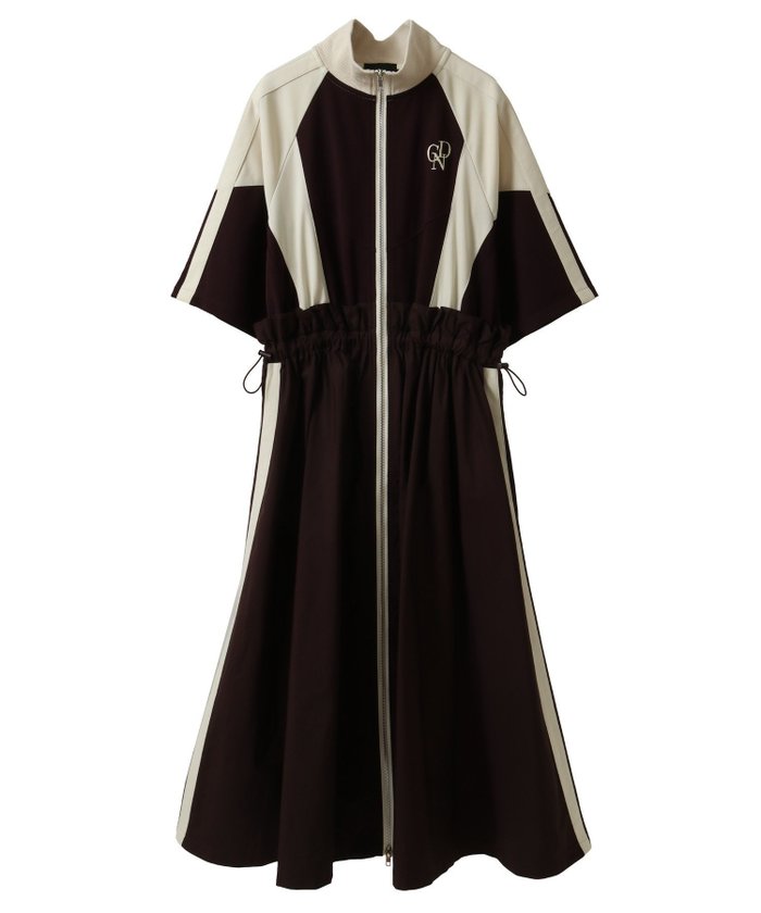 【キャンディストリッパー/Candy Stripper】のCND TRACK JERSEY DRESS インテリア・キッズ・メンズ・レディースファッション・服の通販 founy(ファニー) https://founy.com/ ファッション Fashion レディースファッション Fashion for Women ワンピース Dresses フォーマル・パーティードレス・結婚式用ドレス Elegant & Casual Dresses ギャザー Gathered, Ruffled スポーティ Sporty, Casual Athletic タフタ Taffeta, Structured Fabric ドッキング Docking, Mixed Material ドローコード Drawcord, Drawstring Cord バランス Balance, Style Balance ロング Long, Long-Length 切替 Switching, Contrast Panel |ID: prp329100004682383 ipo3291000000033816308