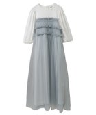 【キャンディストリッパー/Candy Stripper】のGATHERED TULLE LAYERED DRESS OFF WHITE×BLUE GRAY|ID: prp329100004682384 ipo3291000000033816313