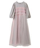 【キャンディストリッパー/Candy Stripper】のGATHERED TULLE LAYERED DRESS LIGHT GRAY×LIGHT PINK|ID: prp329100004682384 ipo3291000000033816317