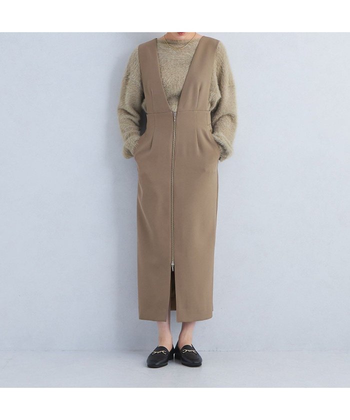 【ユナイテッドアローズ/UNITED ARROWS】のSHIORI IRIE * green label relaxing フェザープルオーバー * ジャンスカ 2 インテリア・キッズ・メンズ・レディースファッション・服の通販 founy(ファニー) https://founy.com/ ファッション Fashion レディースファッション Fashion for Women トップス・カットソー Cut & Sew Tops カジュアルプルオーバー・ニットトップス Pullovers & Knit Tops / Casual Pullovers 秋 Autumn クロップド Cropped, Short Length ジップ Zip, Zipper ジャカード／ジャガード Jacquard, Woven Pattern ジャンスカ Jumper Skirt, Pinafore Dress スリット Slit, Slit Detail トレンド Trend, Trending Now フェザー Feather, Feather Detail フェミニン Feminine, Girly リボン Ribbon, Bow 冬 Winter / This Winter A/W・秋冬 Autumn/Winter おすすめ Recommended / Our Picks |ID: prp329100004682405 ipo3291000000033816404