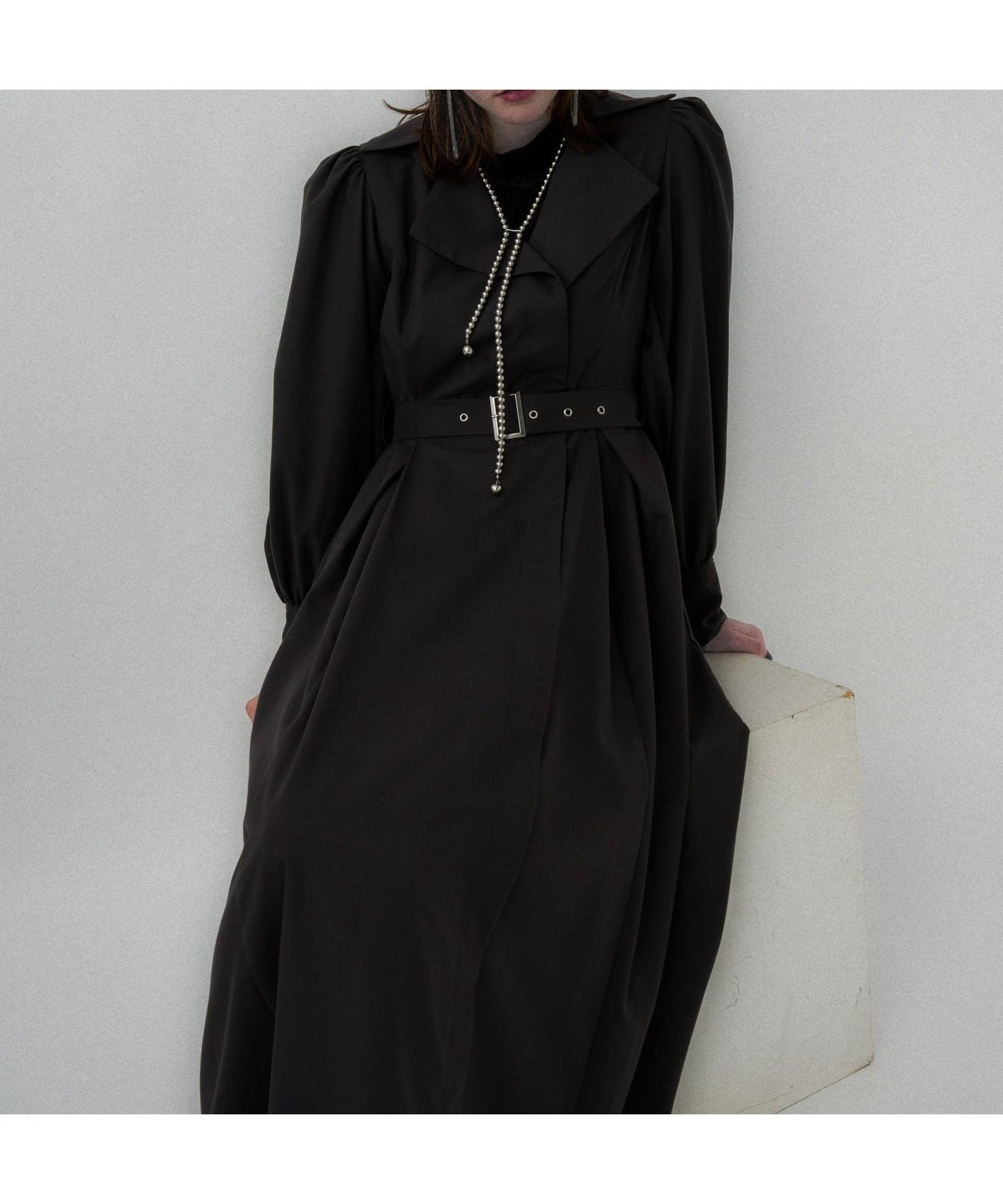 【ハレ/HARE】のアウターライクチェックワンピース インテリア・キッズ・メンズ・レディースファッション・服の通販 founy(ファニー) 　ファッション　Fashion　レディースファッション　Fashion for Women　アウター　Coat / Outerwear Collection　インナー　Innerwear　ウェーブ　Wavy Pattern　秋　Autumn　カフス　Cuff Design　クラシック　Classic, Timeless Style　クール　Cool, Chic　ショルダー　Shoulder, Shoulder Strap　シンプル　Simple, Minimal　ジャケット　Jacket, Outerwear　スタイリッシュ　Stylish, Fashionable　ストレート　Straight, Straight Cut　タートルネック　Turtleneck, High Neck　ダブル　Double, Double-Breasted　チェック　Check, Plaid, Tartan　チェーン　Chain, Chain Strap　ネックレス　Necklace, Pendant Necklace　フィット　Fit, Slim Fit　リボン　Ribbon, Bow　レース　Lace, Lace Fabric　おすすめ　Recommended / Our Picks　チャコールグレー18|ID: prp329100004682452 ipo3291000000033816606