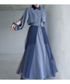 【ハレ/HARE】の2Pシアープリーツスカートツキワンピース ブルー86|ID: prp329100004682455 ipo3291000000033816615