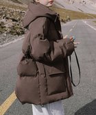 【ミニミニストア/miniministore】のフード中綿コートフェイクダウンジャケット ブラウン|ID: prp329100004682486 ipo3291000000035018070