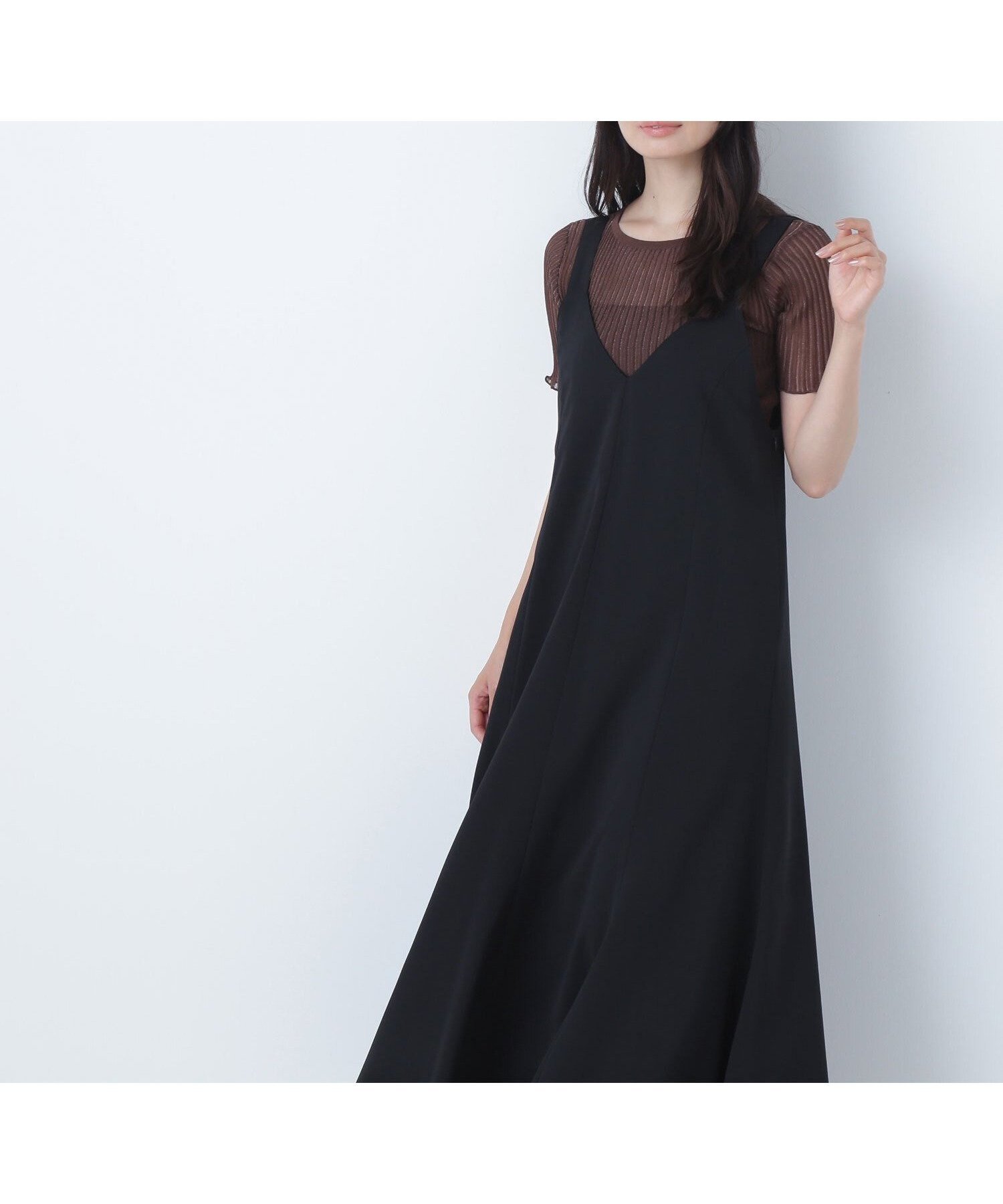 【ナチュラル ビューティー ベーシック/NATURAL BEAUTY BASIC】のバックストラップジャンスカ 人気、トレンドファッション・服の通販 founy(ファニー) 　ファッション　Fashion　レディースファッション　Fashion for Women　バッグ　Bags　おすすめ　Recommended / Our Picks　キャミソール　Camisole, Spaghetti Strap Top　エレガント 上品　Elegant　 other-1|ID: prp329100004682511 ipo3291000000033816854
