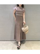 【リリーブラウン/Lily Brown】のフリルドッキングニットワンピース MOC[056]|ID: prp329100004682540 ipo3291000000033817020