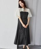 【ミスティ ウーマン/mysty woman】のフレアスリーブドッキングワンピース 人気、トレンドファッション・服の通販 founy(ファニー) ファッション Fashion レディースファッション Fashion for Women ワンピース Dresses シアー Sheer, See-Through スリーブ Sleeve, Long Sleeve / Short Sleeve ドッキング Docking, Mixed Material フレア Flare, Flared 半袖 Short Sleeve, Half Sleeve 夏 Summer thumbnail チャコール18|ID: prp329100004682555 ipo3291000000033817138