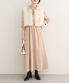 【ナチュラルクチュール/natural couture】の【WEB限定】フロントZIP衿付きワンピース ベージュ|ID: prp329100004682643 ipo3291000000033955619