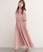 【ナチュラルクチュール/natural couture】の【WEB限定】フロントZIP衿付きワンピース ピンク|ID: prp329100004682643 ipo3291000000033955621