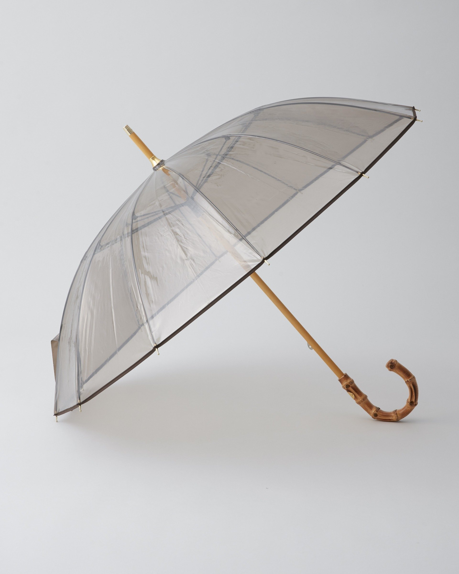 【トラディショナル ウェザーウェア/TWW / Traditional Weatherwear】のCLEAR UMBRELLA BAMBOO インテリア・キッズ・メンズ・レディースファッション・服の通販 founy(ファニー) 　ファッション　Fashion　レディースファッション　Fashion for Women　エレガント 上品　Elegant　クラシック　Classic, Timeless Style　モダン　Modern, Contemporary　傘　Umbrella, Parasol　ブラウン|ID: prp329100004682749 ipo3291000000033885458