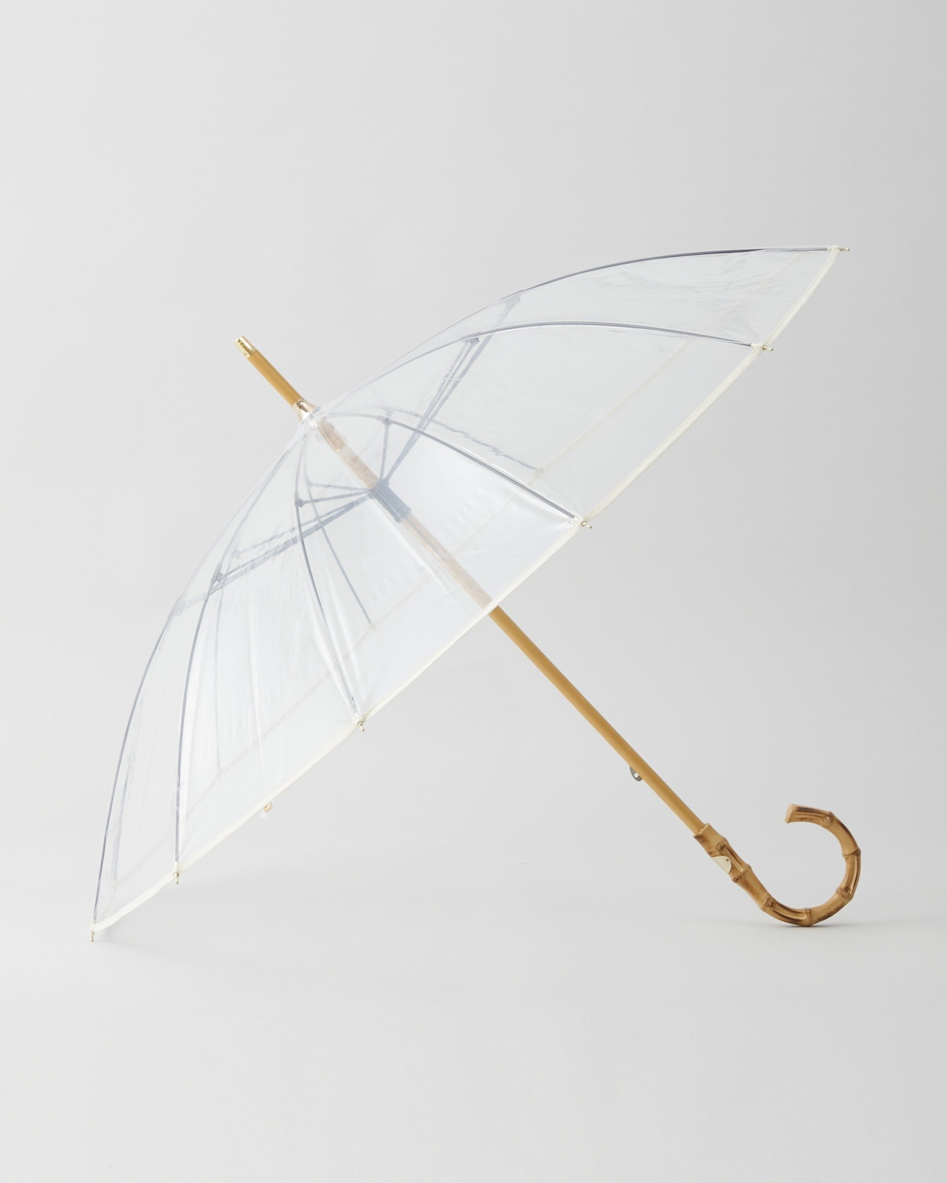 【トラディショナル ウェザーウェア/TWW / Traditional Weatherwear】のCLEAR UMBRELLA BAMBOO インテリア・キッズ・メンズ・レディースファッション・服の通販 founy(ファニー) 　ファッション　Fashion　レディースファッション　Fashion for Women　エレガント 上品　Elegant　クラシック　Classic, Timeless Style　モダン　Modern, Contemporary　傘　Umbrella, Parasol　クリアホワイト|ID: prp329100004682749 ipo3291000000033885460