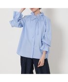 【ユナイテッドアローズ/UNITED ARROWS】のフリルカラー フレアスリーブ ブラウス 人気、トレンドファッション・服の通販 founy(ファニー) ファッション Fashion レディースファッション Fashion for Women トップス・カットソー Cut & Sew Tops シャツ・ブラウス・オフィスカジュアル Elegant Blouses & Button-Ups スリーブ Sleeve, Long Sleeve / Short Sleeve ドット Polka Dot, Dot Pattern ドレープ Drape, Draping Fabric ドローストリング Drawstring, Pull Cord フェミニン Feminine, Girly フリル Frill, Ruffle フレア Flare, Flared ラウンド Round, Round Neck リボン Ribbon, Bow thumbnail LT.BLUE|ID: prp329100004682801 ipo3291000000033852161