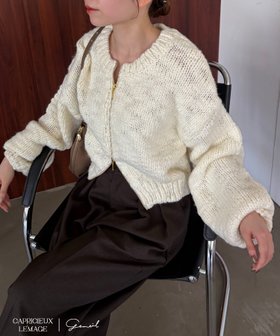 【カプリシューレマージュ/CAPRICIEUX LEMAGE】の【LE MAGE×gemeilコラボ】スラブジップカーディガン 人気、トレンドファッション・服の通販 founy(ファニー) ファッション Fashion レディースファッション Fashion for Women トップス・カットソー Cut & Sew Tops カーディガン・羽織り Layered Style Cardigans おすすめ Recommended / Our Picks カーディガン Cardigan, Knitwear コラボ Collaboration, Collab ジップ Zip, Zipper バイアス Bias, Diagonal Cut マキシ Maxi, Full Length ワイド Wide, Wide Fit 切替 Switching, Contrast Panel |ID:prp329100004682838