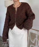 【カプリシューレマージュ/CAPRICIEUX LEMAGE】の【LE MAGE×gemeilコラボ】スラブジップカーディガン 人気、トレンドファッション・服の通販 founy(ファニー) ファッション Fashion レディースファッション Fashion for Women トップス・カットソー Cut & Sew Tops カーディガン・羽織り Layered Style Cardigans おすすめ Recommended / Our Picks カーディガン Cardigan, Knitwear コラボ Collaboration, Collab ジップ Zip, Zipper バイアス Bias, Diagonal Cut マキシ Maxi, Full Length ワイド Wide, Wide Fit 切替 Switching, Contrast Panel thumbnail ブラウン|ID: prp329100004682838 ipo3291000000033819100