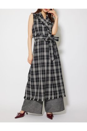 【リエンダ/rienda】のフリンジロングベスト 人気、トレンドファッション・服の通販 founy(ファニー) ファッション Fashion レディースファッション Fashion for Women アウター Coat / Outerwear Collection トップス・カットソー Cut & Sew Tops ベスト&ジレ / 重ね着スタイル Vests & Gilets カットソー Cut and Sewn Top スマート Smart, Elegant チェック Check, Plaid, Tartan トレンド Trend, Trending Now フェミニン Feminine, Girly フロント Front, Front Design ボトム Bottoms, Lower Wear ヨーク Yoke, Yoke Design ロング Long, Long-Length ワイド Wide, Wide Fit 再入荷 Restock / Back in Stock |ID:prp329100004682860